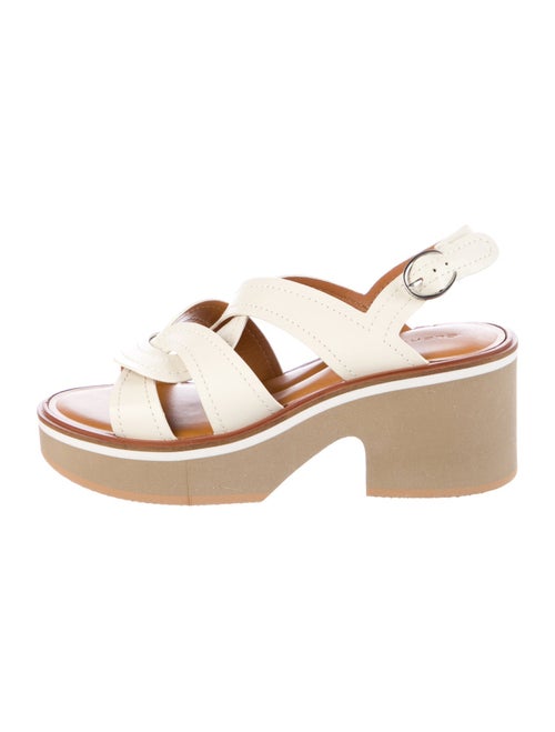 Robert Clergerie Leather Slingback Sandals