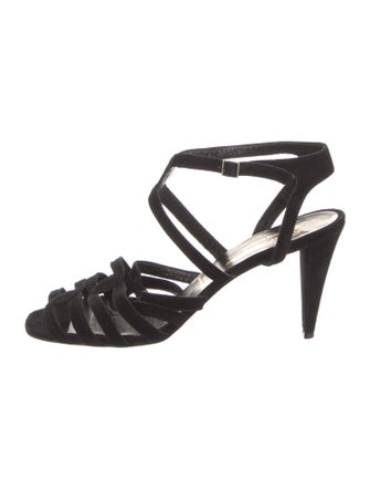 Robert Clergerie Suede T-Strap Pumps