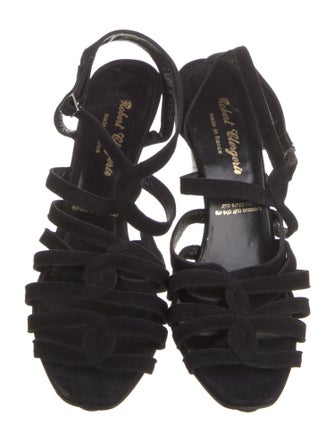 Robert Clergerie Suede T-Strap Pumps