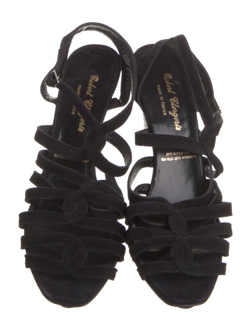 Robert Clergerie Suede T-Strap Pumps