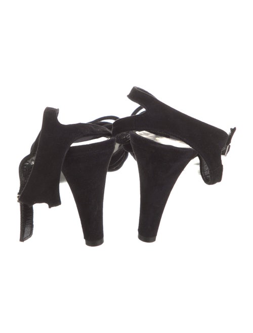 Robert Clergerie Suede T-Strap Pumps