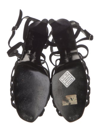 Robert Clergerie Suede T-Strap Pumps