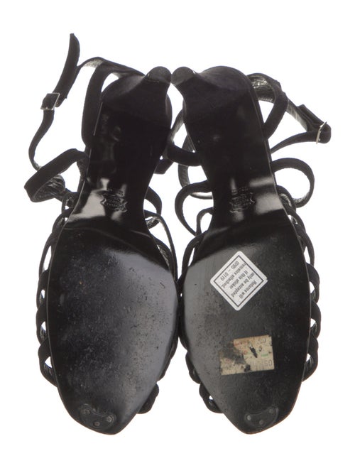 Robert Clergerie Suede T-Strap Pumps