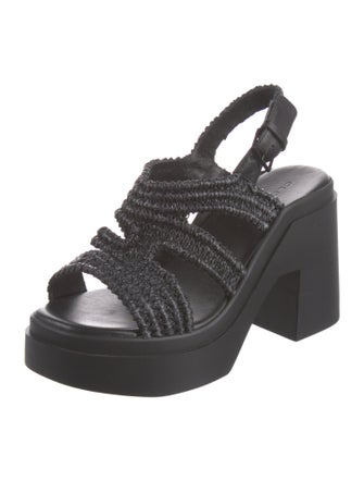 Robert Clergerie Leather Slingback Sandals