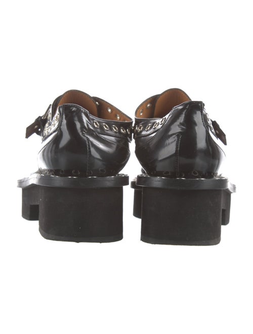 Robert Clergerie Patent Leather Eyelet Trim Oxfords