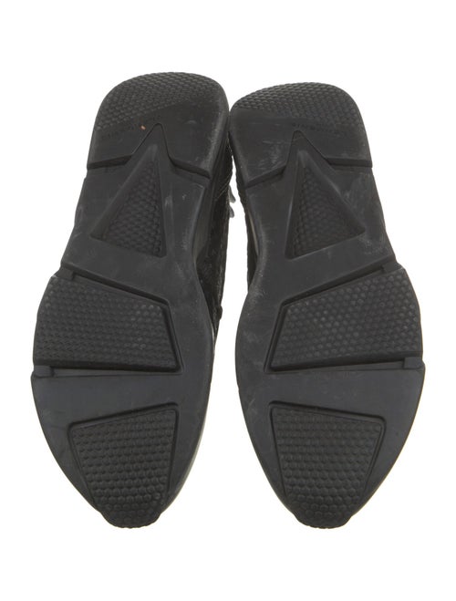 Robert Clergerie Leather Plaid Print Sneakers