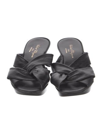 Robert Clergerie Leather Slides