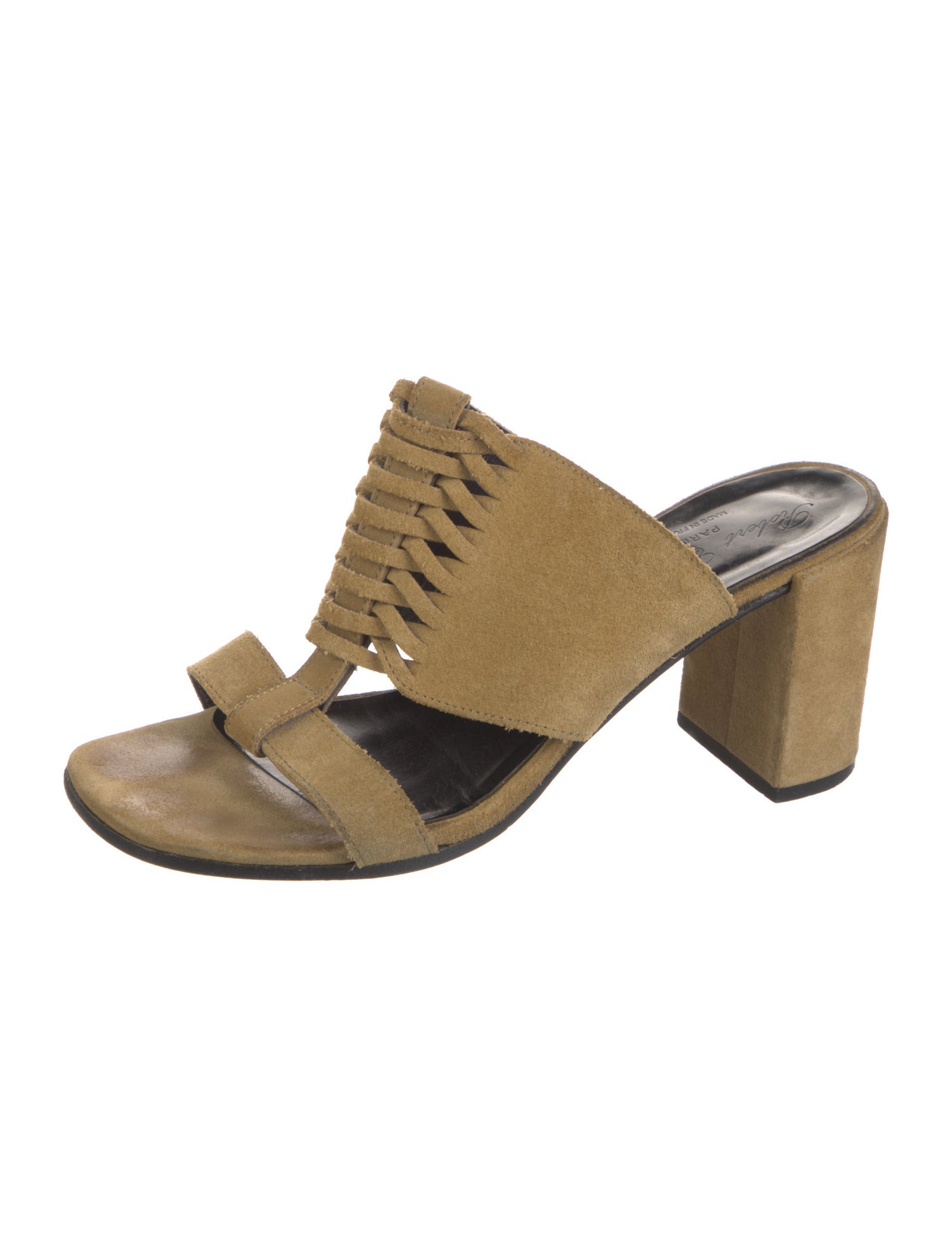 Robert Clergerie Suede Slides