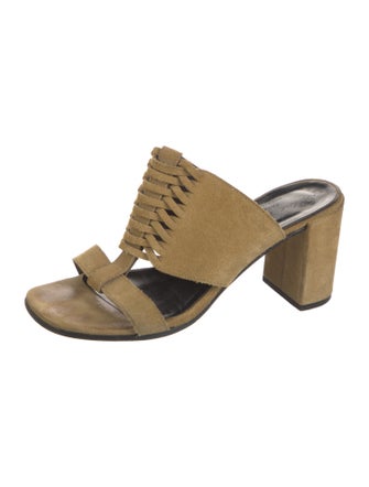 Robert Clergerie Suede Slides