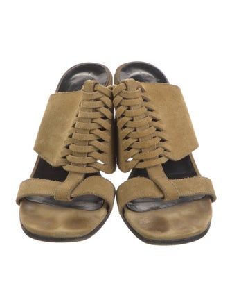 Robert Clergerie Suede Slides