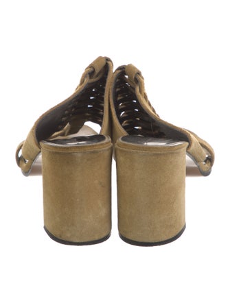 Robert Clergerie Suede Slides