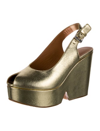 Robert Clergerie Leather Slingback Pumps