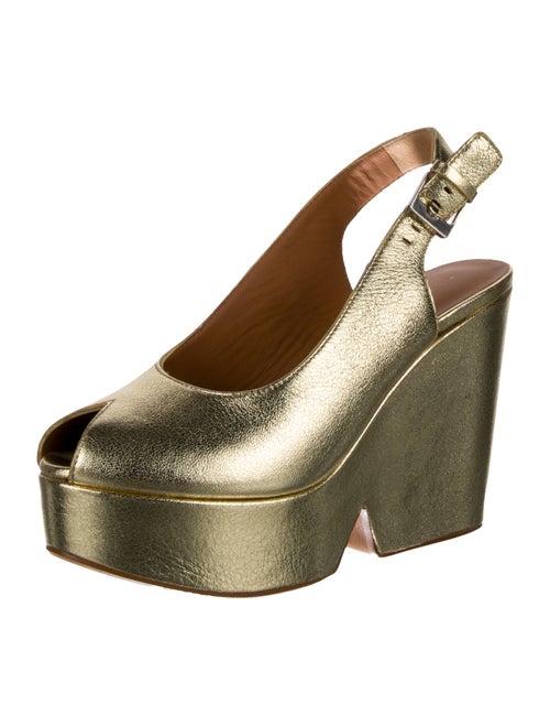 Robert Clergerie Leather Slingback Pumps