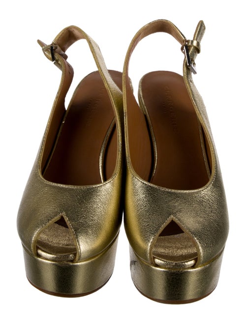 Robert Clergerie Leather Slingback Pumps