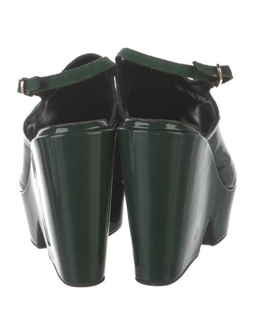 Robert Clergerie Patent Leather Slingback Pumps