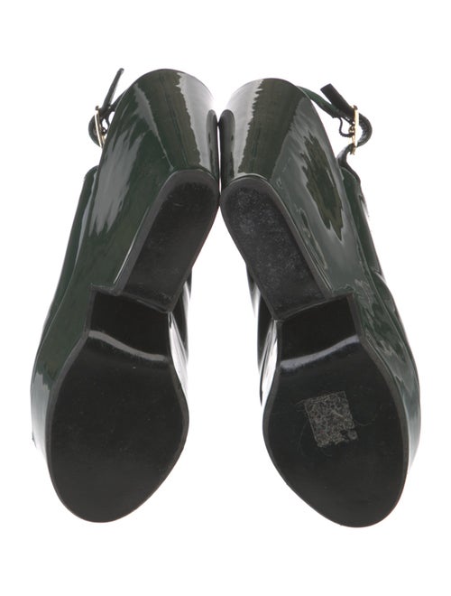 Robert Clergerie Patent Leather Slingback Pumps