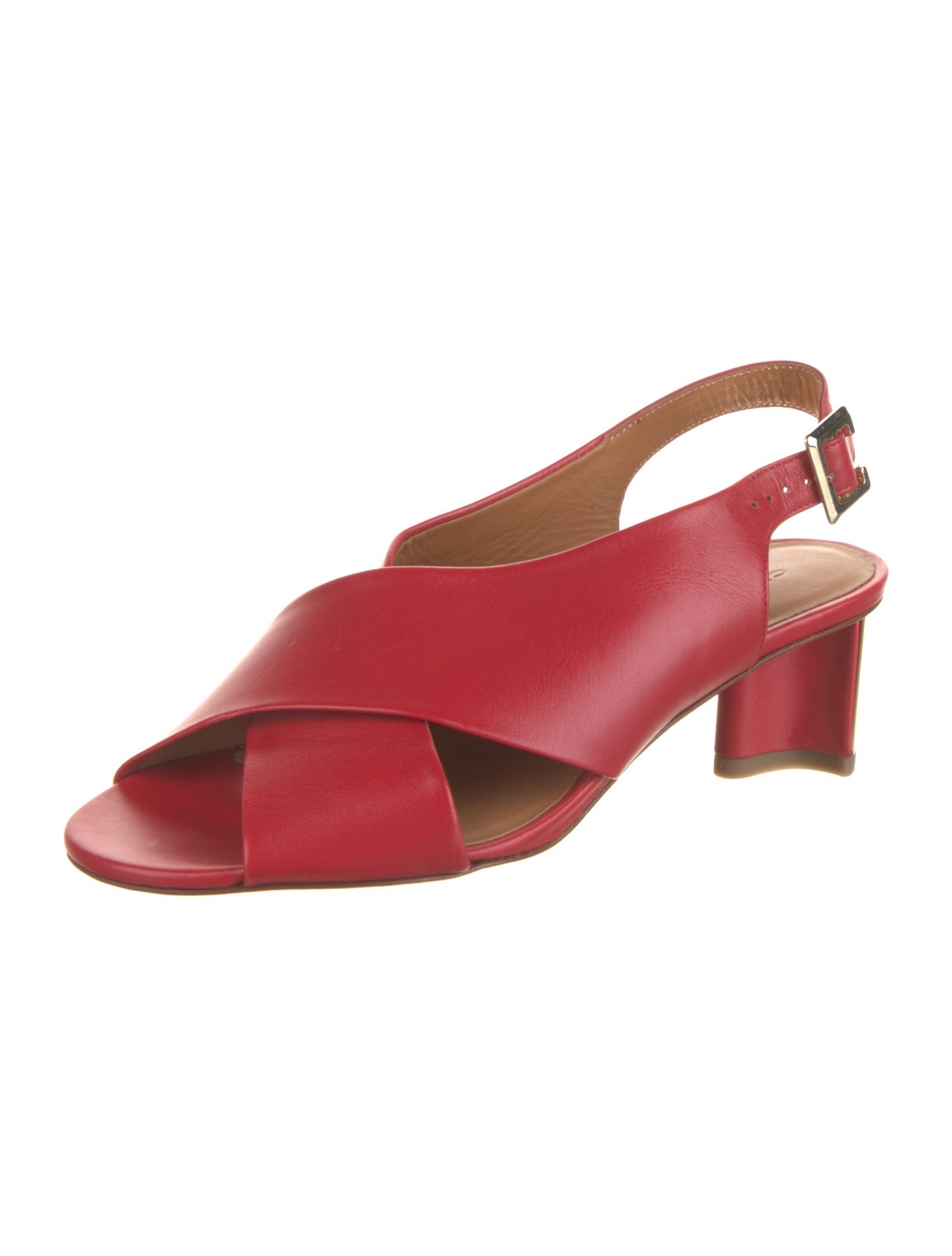 Robert Clergerie Leather Slingback Sandals