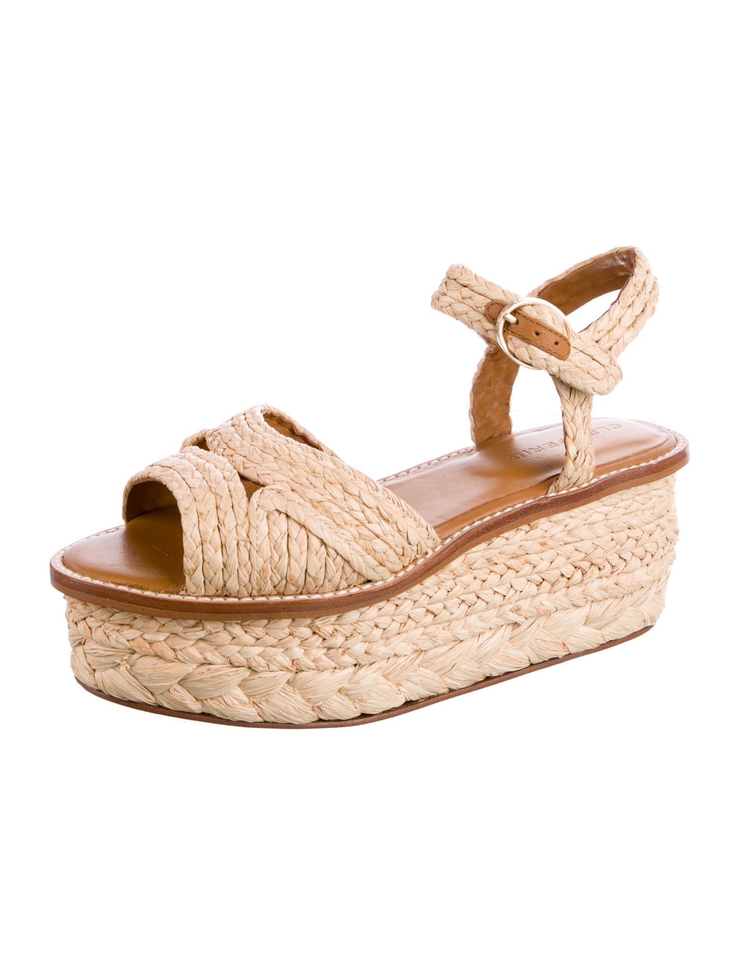 Robert Clergerie Raffia Espadrilles