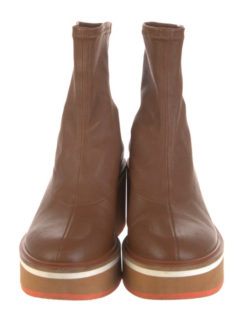 Robert Clergerie Leather Sock Boots