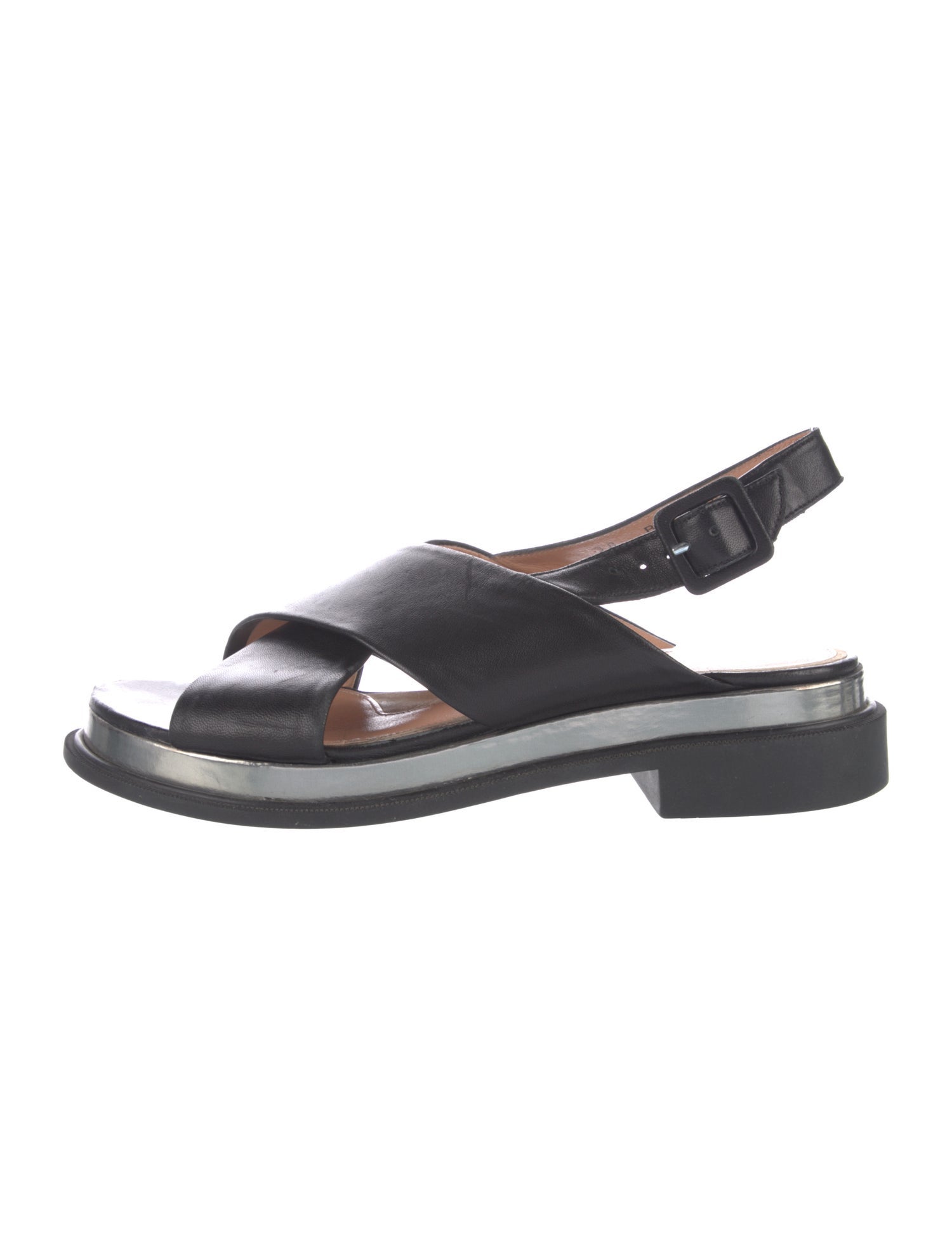 Robert Clergerie Leather Slingback Sandals