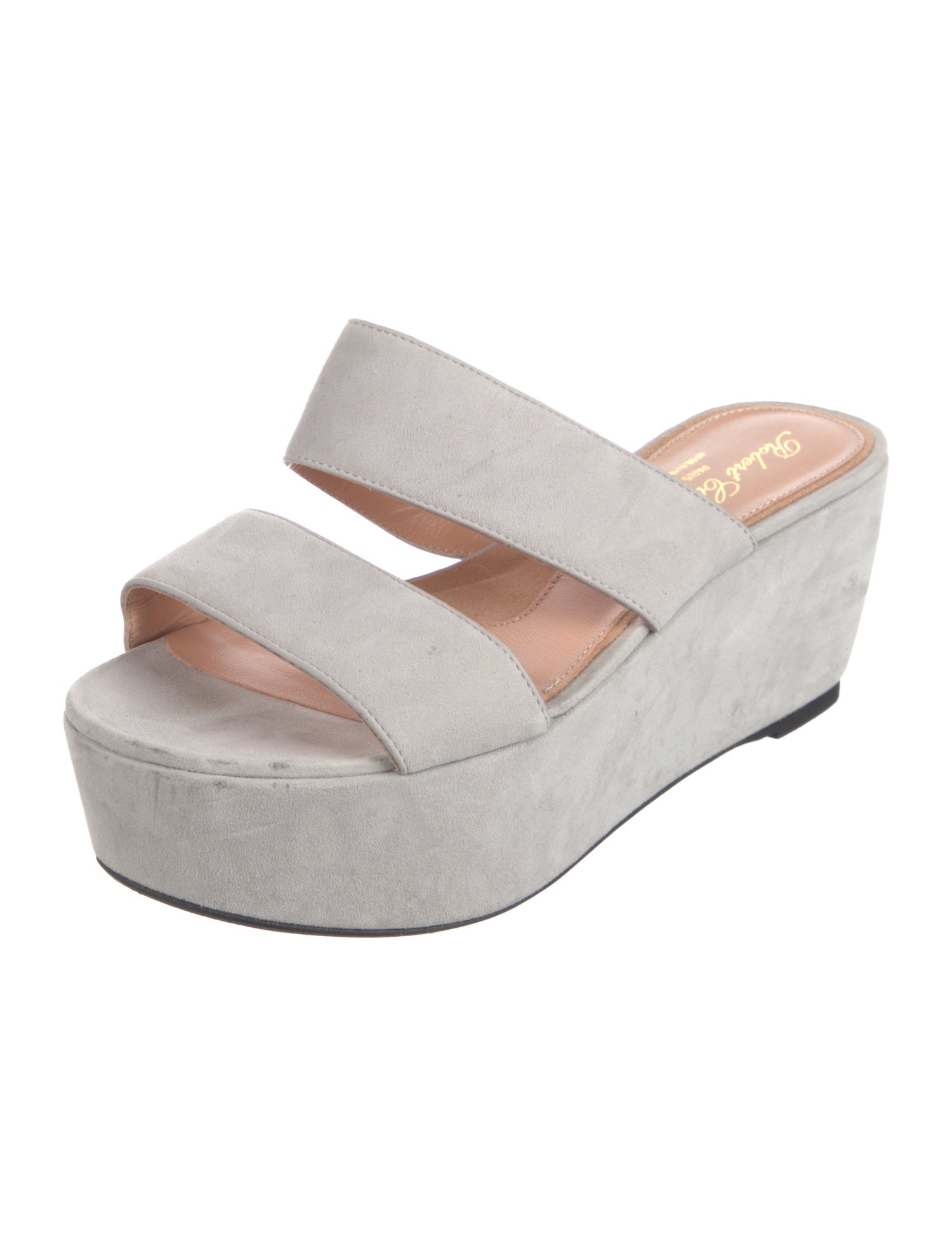 Robert Clergerie Suede Slides