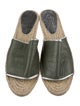 Robert Clergerie Leather Colorblock Pattern Espadrilles