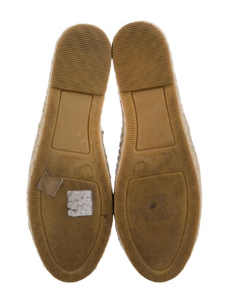 Robert Clergerie Leather Colorblock Pattern Espadrilles