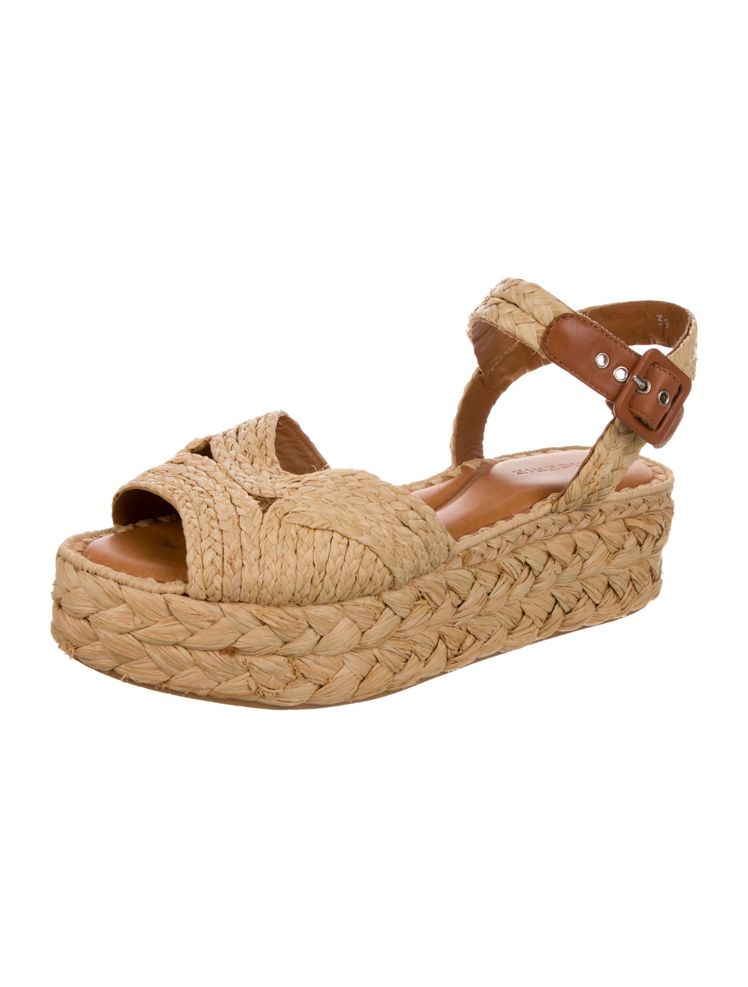 Robert Clergerie Raffia Espadrilles