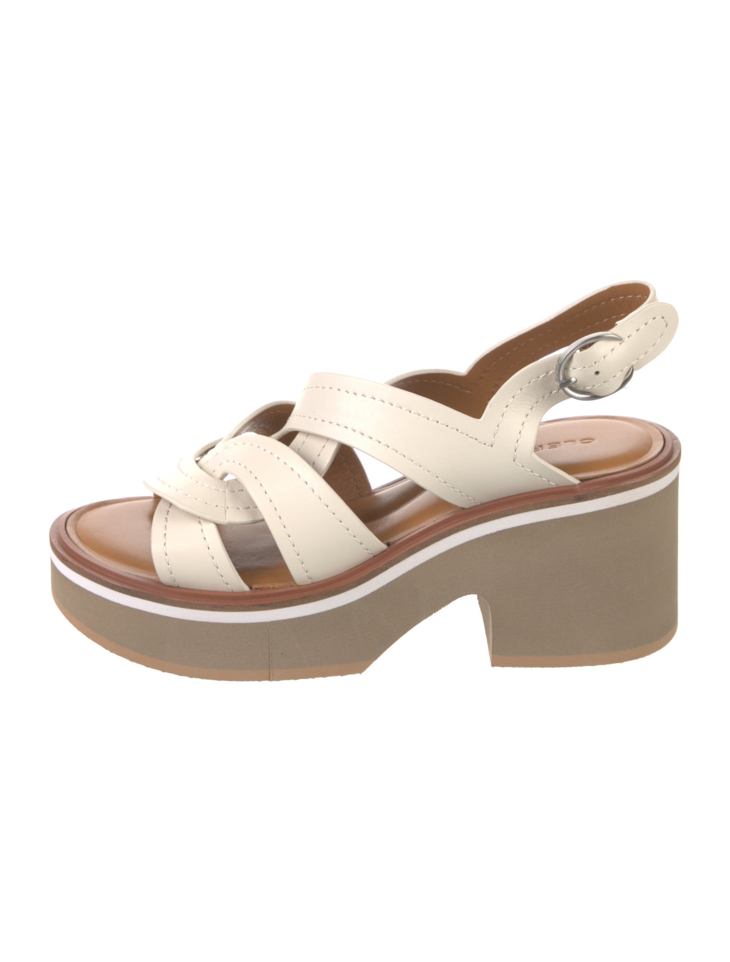 Robert Clergerie Leather Slingback Sandals w/ Tags