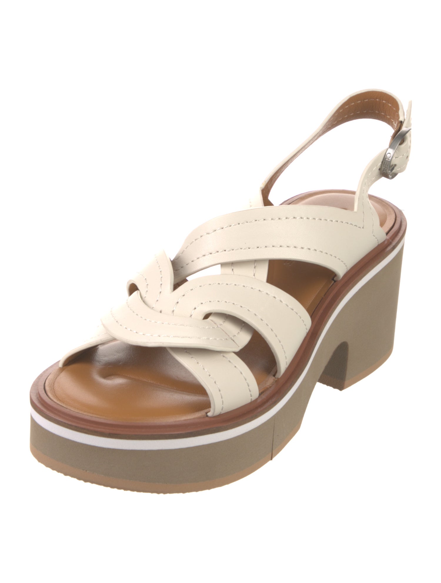 Robert Clergerie Leather Slingback Sandals w/ Tags