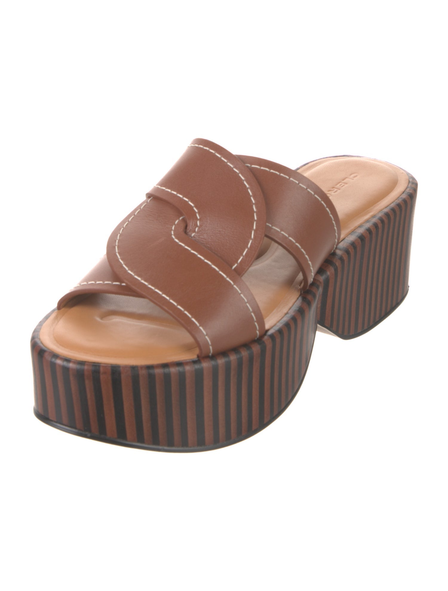 Robert Clergerie Leather Slides w/ Tags