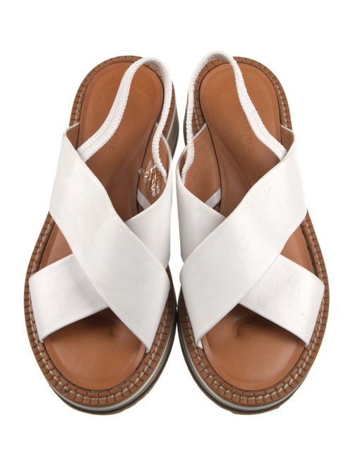 Robert Clergerie Leather Slingback Sandals