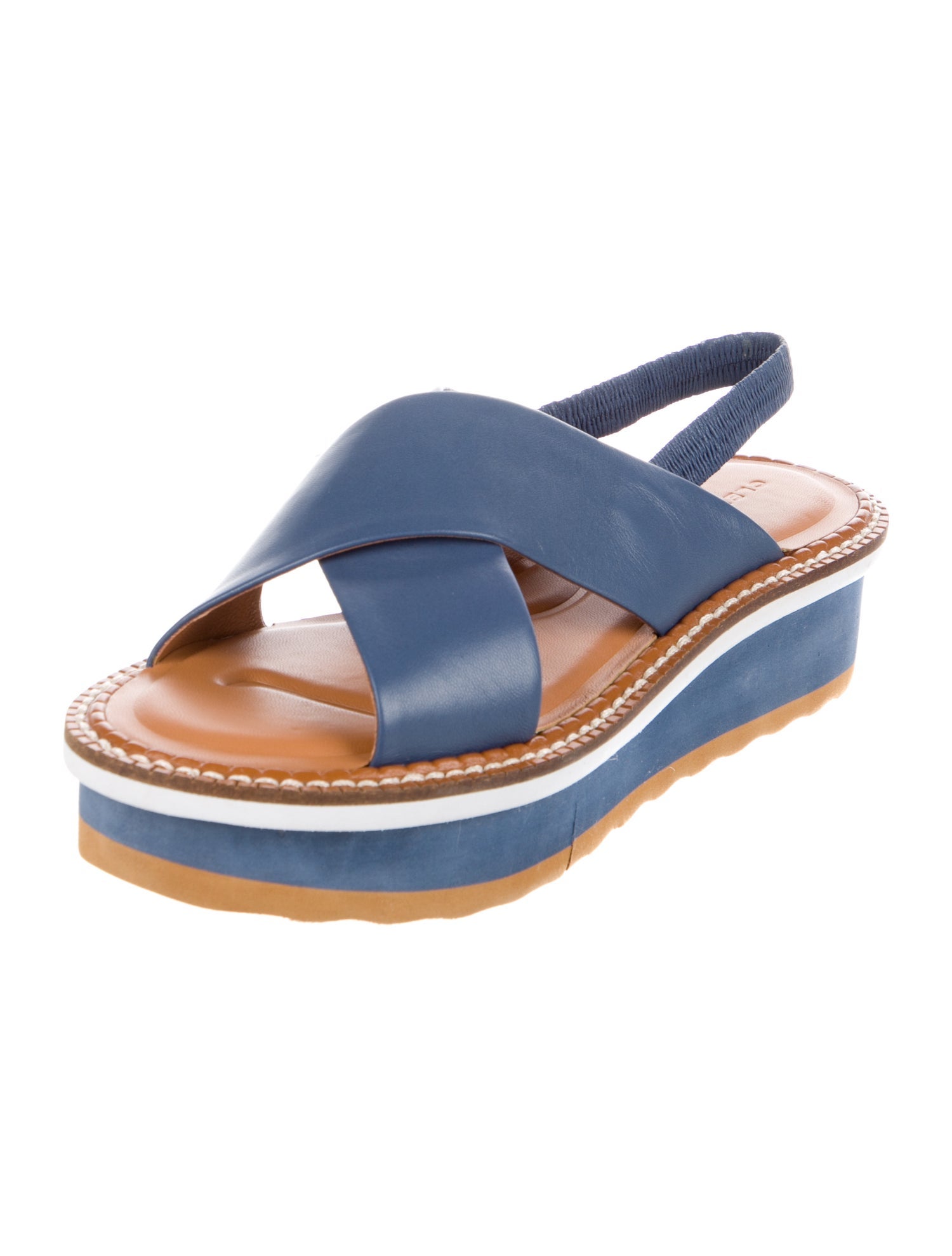 Robert Clergerie Leather Slingback Sandals