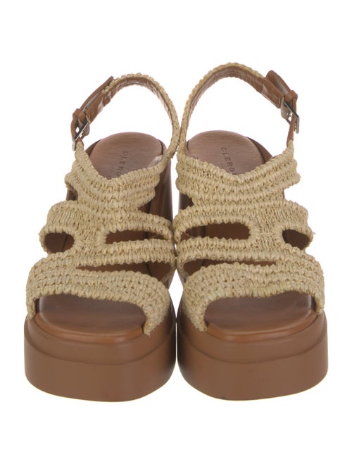 Robert Clergerie Raffia Slingback Sandals