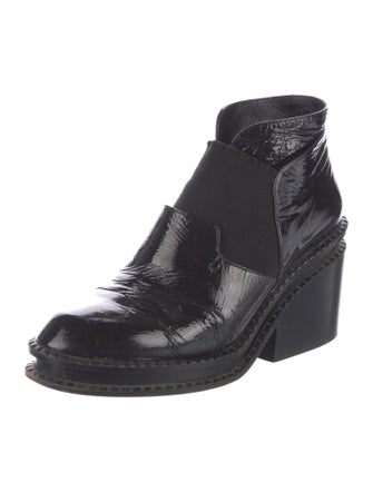 Robert Clergerie Patent Leather Combat Boots