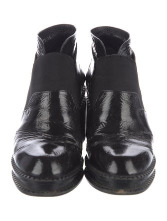 Robert Clergerie Patent Leather Combat Boots