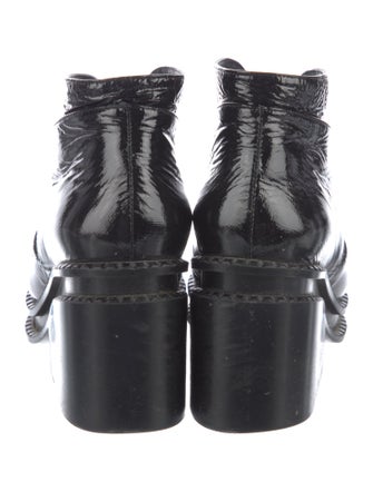 Robert Clergerie Patent Leather Combat Boots