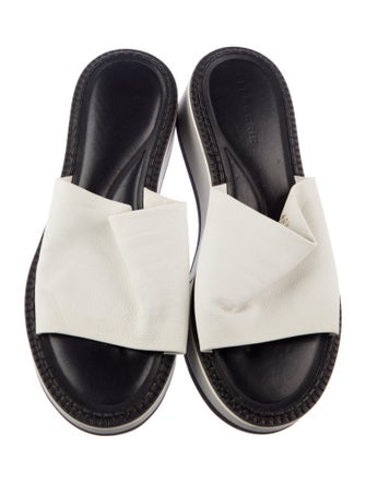 Robert Clergerie Leather Slides