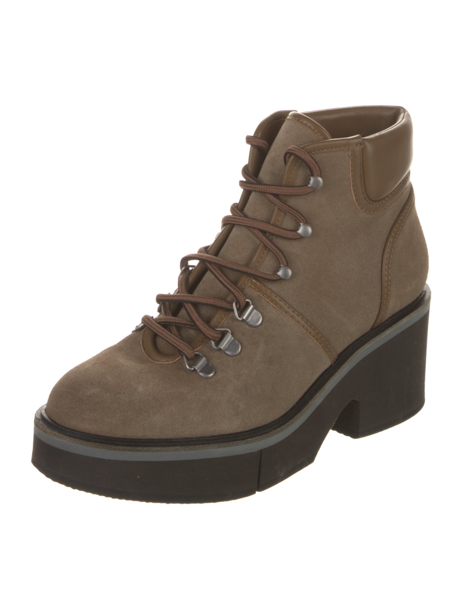 Robert Clergerie Suede Lace-Up Boots