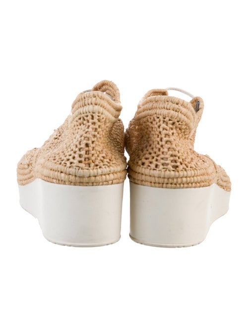 Robert Clergerie Straw Wedge Sneakers