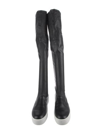 Robert Clergerie Leather Sock Boots