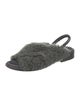 Robert Clergerie Shearling Slingback Sandals
