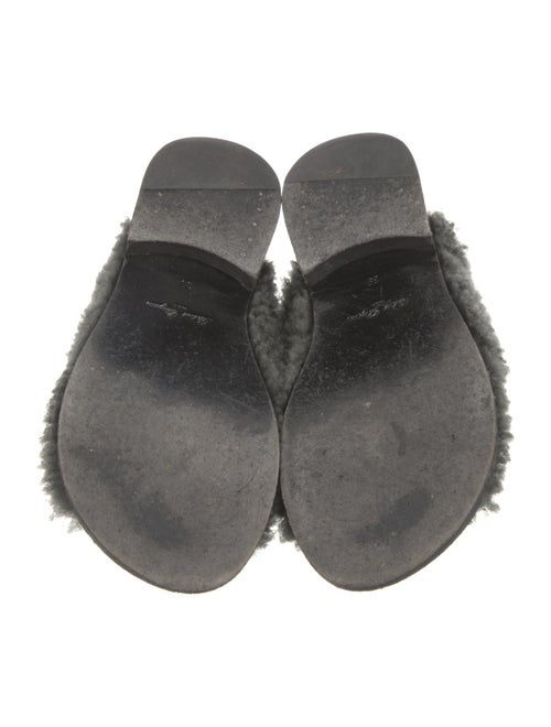 Robert Clergerie Shearling Slingback Sandals