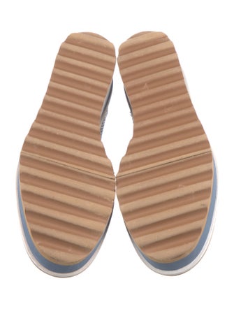 Robert Clergerie Leather Animal Print Slingback Flats