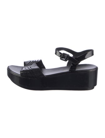 Robert Clergerie Patent Leather Slingback Sandals