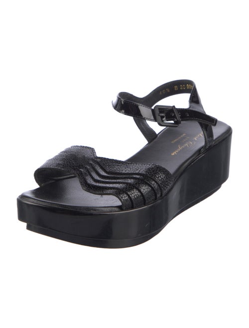 Robert Clergerie Patent Leather Slingback Sandals
