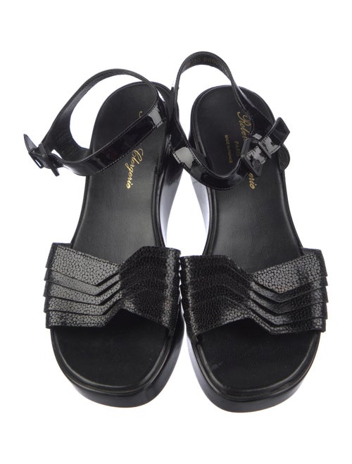 Robert Clergerie Patent Leather Slingback Sandals