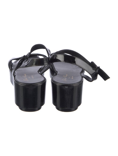 Robert Clergerie Patent Leather Slingback Sandals