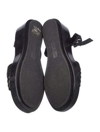 Robert Clergerie Patent Leather Slingback Sandals