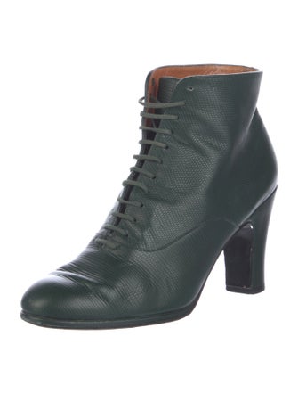 Robert Clergerie Leather Lace-Up Boots